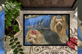 Yorkshire Terrier Yorkie Satin and Lace Indoor or Outdoor Mat 24x36 PPP3293JMAT