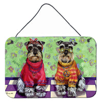Buy this Schnauzer Love and Peace Wall or Door Hanging Prints PPP3333DS812