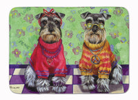 Buy this Schnauzer Love and Peace Machine Washable Memory Foam Mat PPP3333RUG