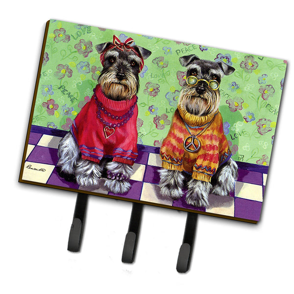 Buy this Schnauzer Love and Peace Leash or Key Holder PPP3333TH68